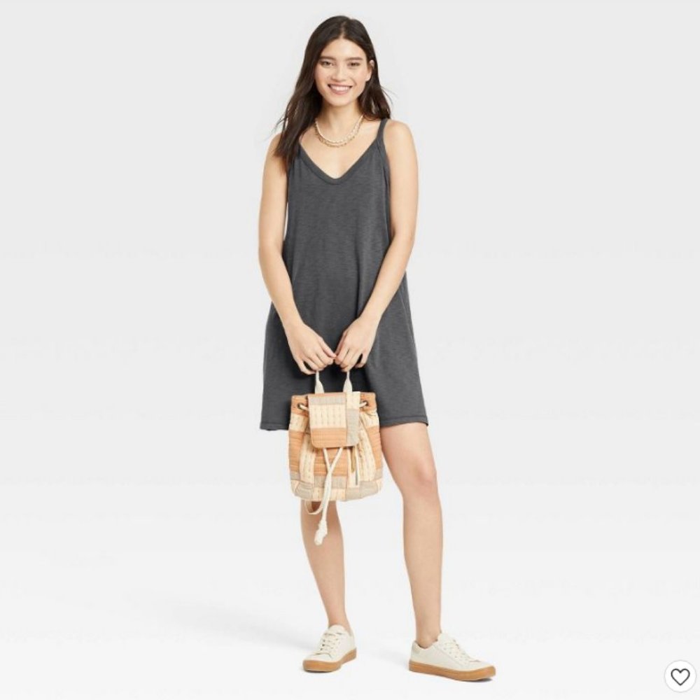 NWT Gray racerback tank dress